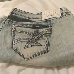Plus size denim shorts